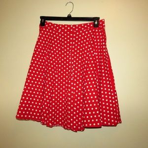 Mixinni Red Polka Dot Circle Skirt XL